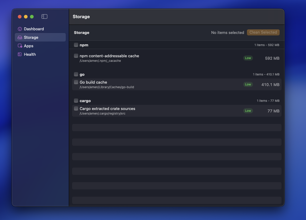GUI Storage screenshot